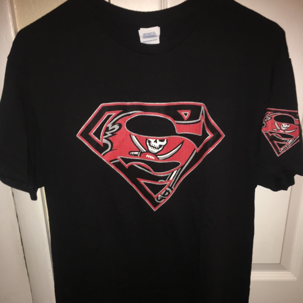 Tampa bay buccaneers Superman mashup shirt Lg